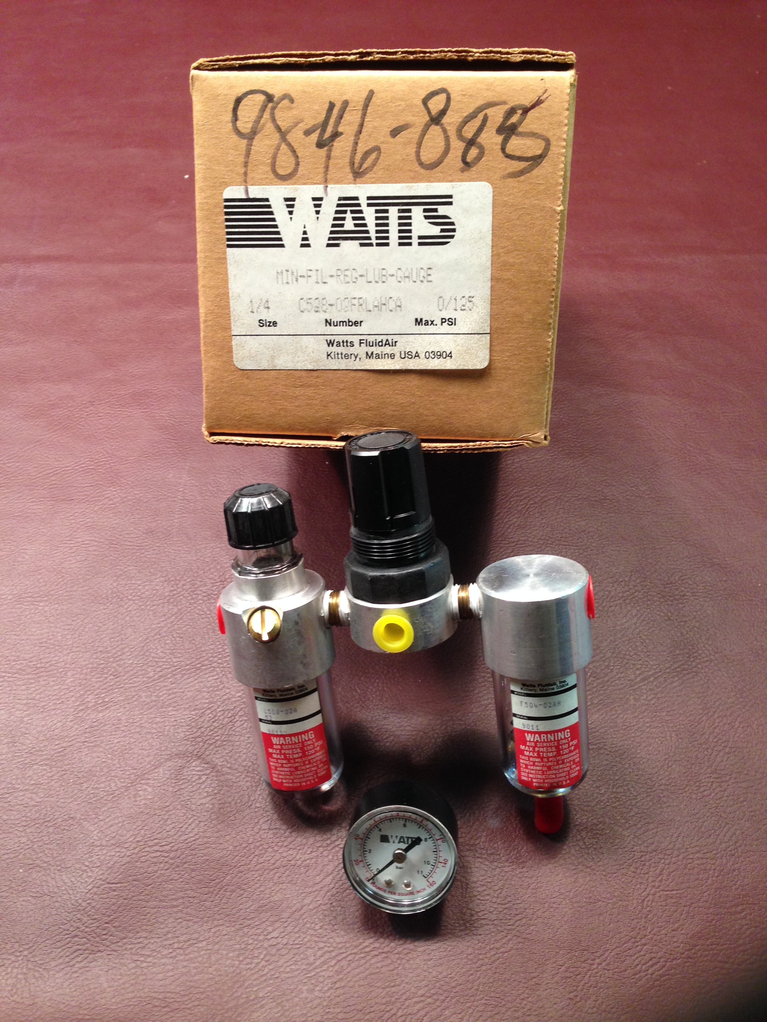 Mini Filter Reg Lub C528-Parker+Watts 02FRL AHCA 0/125,1/4"npt