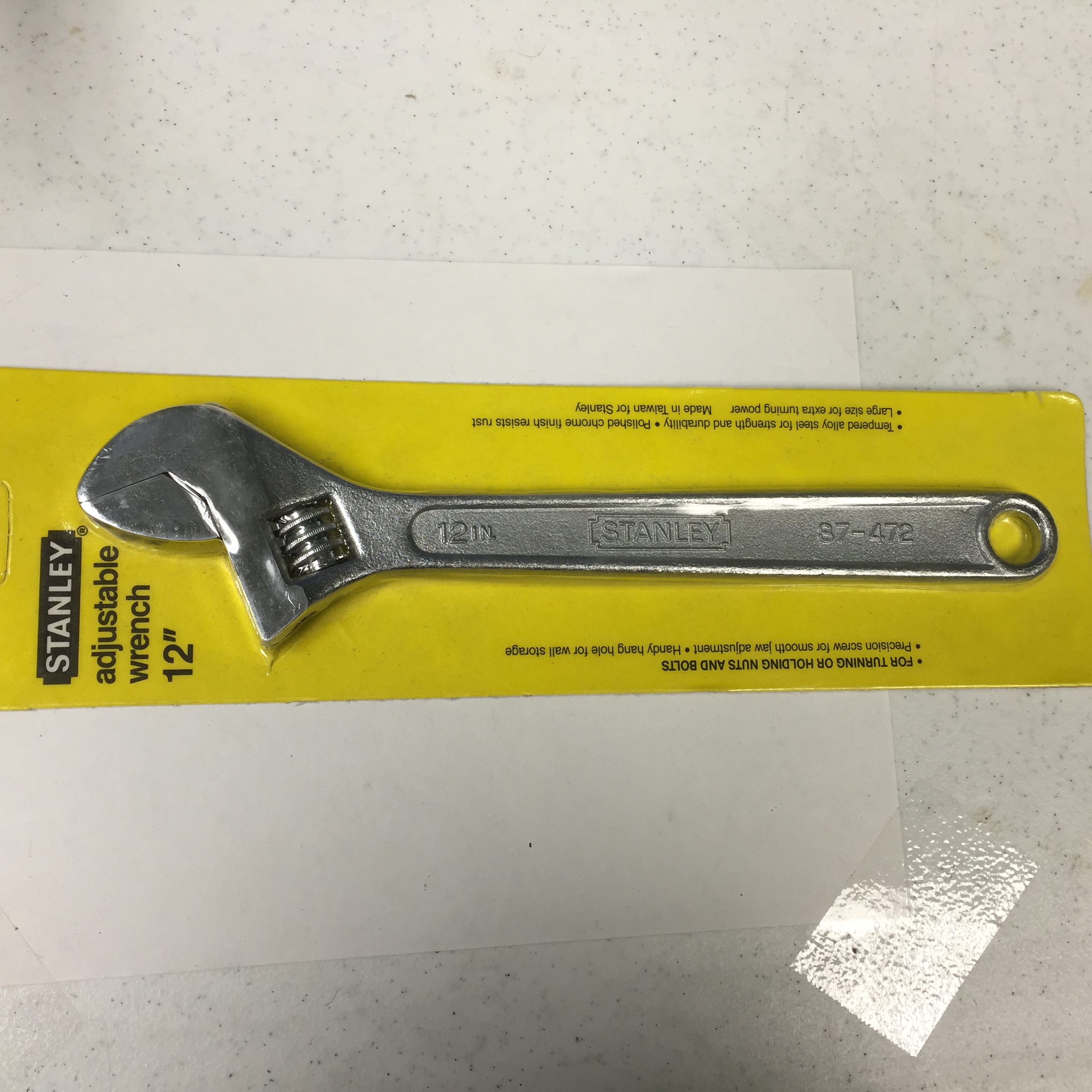 Stanley-Proto 12'' Adjustable Wrench Made in the USA 