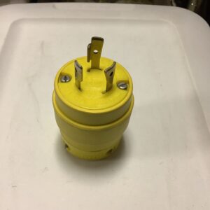 Woodhead 2647 Super-Safeway Plug with TWIST Lock Blade, 2 Pole/3 Wire, nema L5-20P